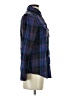 Rubbish Plaid Blue Long Sleeve Button-Down Shirt Size XS - photo 4