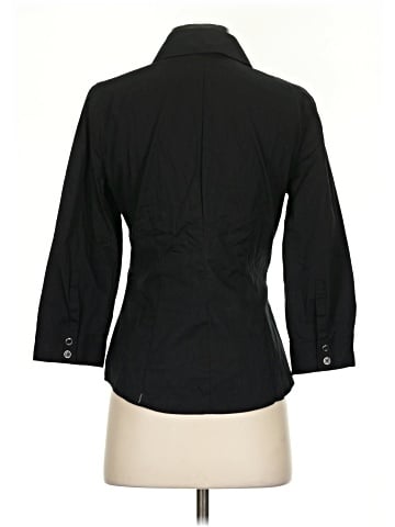 New York & Company 3/4 Sleeve Button-Down Shirt (view 2)
