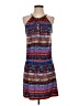 Veronica M. Print Blue Casual Dress Size S - photo 1