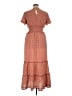 Max Studio Polka Dots Orange Casual Dress Size XL - photo 2