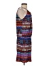 Veronica M. Print Blue Casual Dress Size S - photo 4