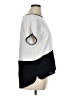 Contempo Color Block White Short Sleeve Top Size 1X - photo 4