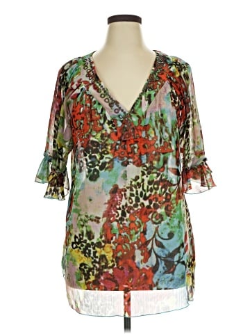 Mushka by Sienna Rose 3/4 Sleeve Blouse (view 1)