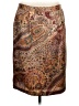 Unbranded 100% Polyester Paisley Brown Formal Skirt Size 14 - photo 1
