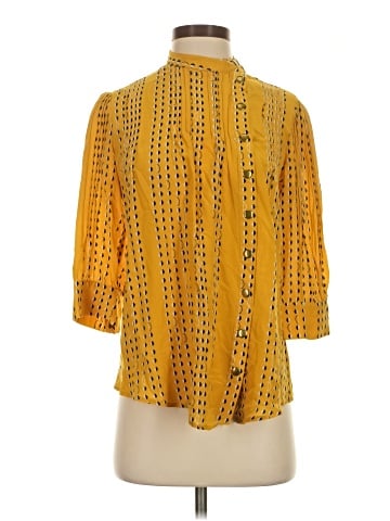 Lauren Moffatt 3/4 Sleeve Silk Top (view 1)
