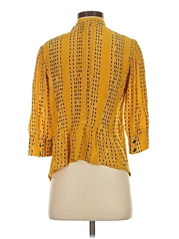 Lauren Moffatt 3/4 Sleeve Silk Top (view 2)