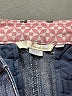 Boden Chevron-herringbone Blue Denim Shorts Size 4 - photo 3
