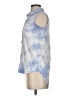 BeachLunchLounge 100% Viscose Blue Sleeveless Button-Down Shirt Size XS - photo 5