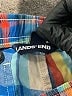 Lands' End 100% Cotton Plaid Blue Board Shorts Size 5 - 6 - photo 3