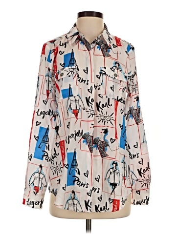Karl Lagerfeld Paris Long Sleeve T-Shirt (view 1)