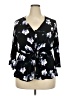 Ellos Black 3/4 Sleeve Blouse Size 20 - photo 1