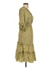 Max Studio Print Yellow Casual Dress Size XS - photo 4