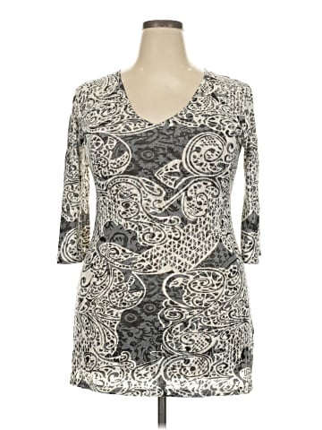 J Valdi 3/4 Sleeve Top (view 1)