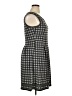 Max Studio Houndstooth Gray Casual Dress Size XL - photo 4