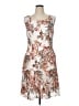 Connected Apparel Print Ivory Cocktail Dress Size 14 - photo 1