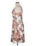 Connected Apparel Print Ivory Cocktail Dress Size 14 - photo 5