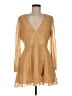 Glamorous 100% Polyester Paisley Gold Cocktail Dress Size M - photo 1