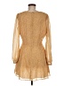 Glamorous 100% Polyester Paisley Gold Cocktail Dress Size M - photo 2