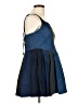 Thrill Color Block Blue Casual Dress Size L - photo 4