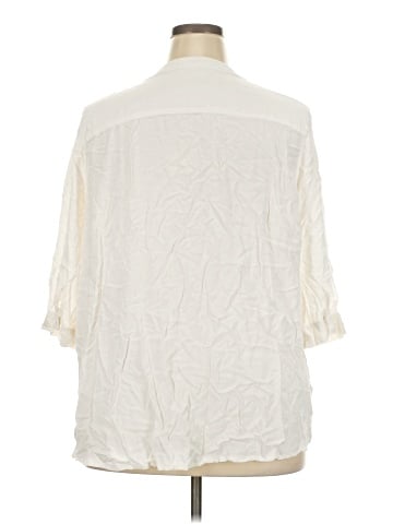 Woman Within 3/4 Sleeve Blouse (view 2)