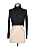 Final Touch Metallic Black Turtleneck Sweater Size M - photo 1