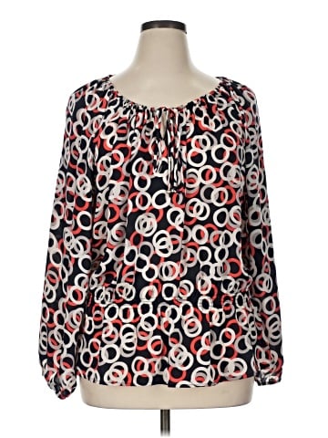 Ellen Tracy Long Sleeve Blouse (view 1)
