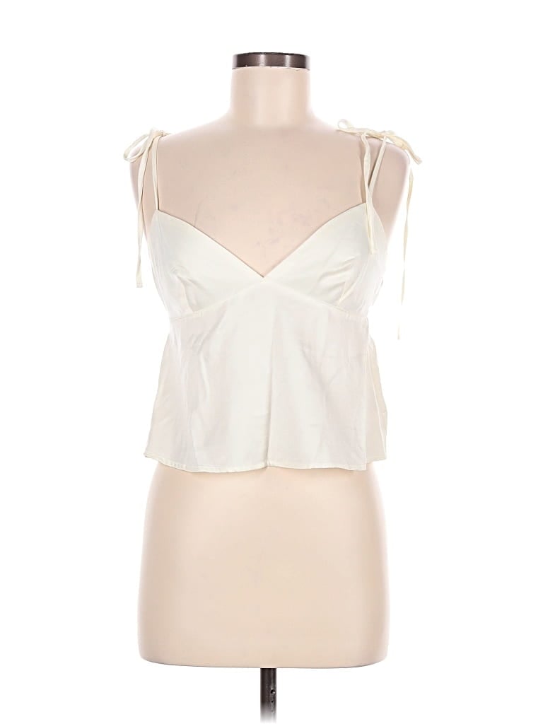 Pre-owned Weworewhat Sleeveless Blouse In Ivory