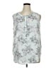EMALINE 100% Polyester Silver Sleeveless Blouse Size XL - photo 1