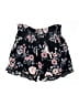 Three Dots 100% Rayon Floral Black Shorts Size L - photo 1