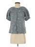 Madewell Gray Short Sleeve Blouse Size XS - photo 1