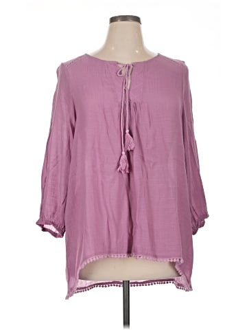 Bobeau 3/4 Sleeve Blouse (view 1)
