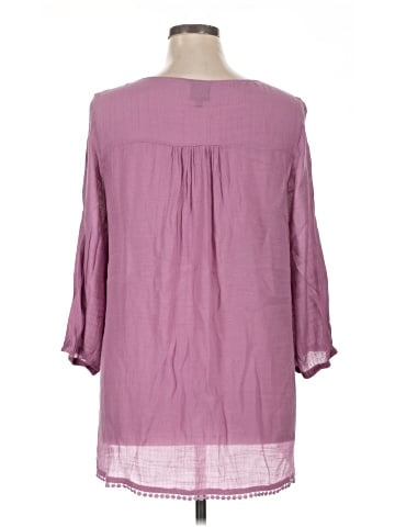 Bobeau 3/4 Sleeve Blouse (view 2)