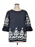 Cal Style Blue 3/4 Sleeve Blouse Size XL - photo 1