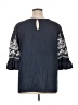 Cal Style Blue 3/4 Sleeve Blouse Size XL - photo 2