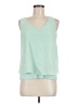 Bar III 100% Polyester Green Sleeveless Blouse Size M - photo 1