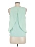 Bar III 100% Polyester Green Sleeveless Blouse Size M - photo 2