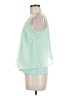 Bar III 100% Polyester Green Sleeveless Blouse Size M - photo 5