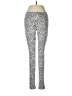 Hue Animal Print Silver Leggings Size M - photo 1