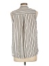 Lily White 100% Polyester Stripes Silver Sleeveless Blouse Size L - photo 2