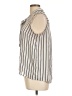 Lily White 100% Polyester Stripes Silver Sleeveless Blouse Size L - photo 5