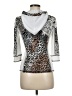 Joseph Ribkoff Animal Print Silver Jacket Size 6 - photo 2