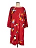 Halogen Print Red Casual Dress Size M - photo 1