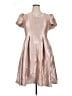 Rachel Parcell Metallic Tan Cocktail Dress Size XL - photo 1