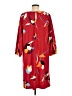 Halogen Print Red Casual Dress Size M - photo 2