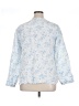 L.L.Bean 100% Linen Blue 3/4 Sleeve Blouse Size XL - photo 2