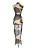 MATTE Collection Graphic Gray Cocktail Dress Size L - photo 2