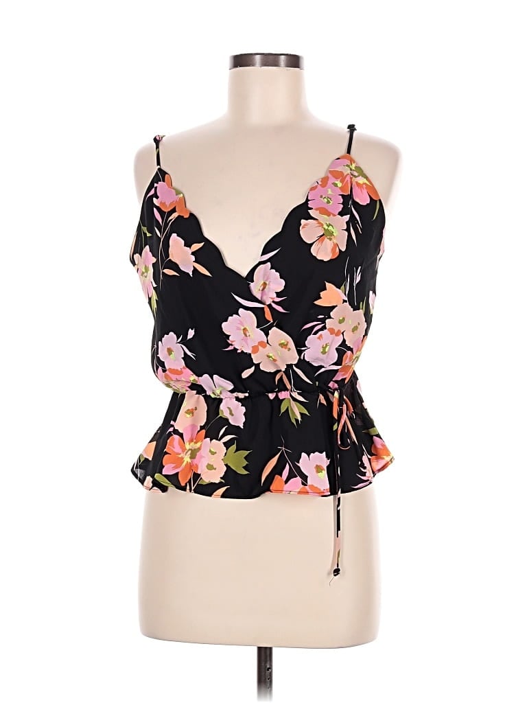 Pre-owned Nine Britton Tank Top Black Strapless Neckline Tops