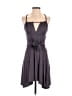Christopher Deane Solid Gray Cocktail Dress Size S - photo 1