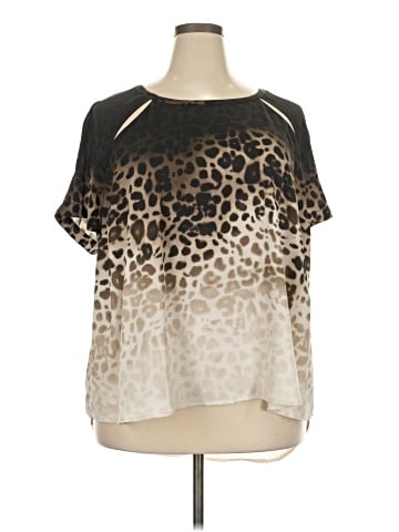Jennifer Lopez Short Sleeve Blouse (view 1)