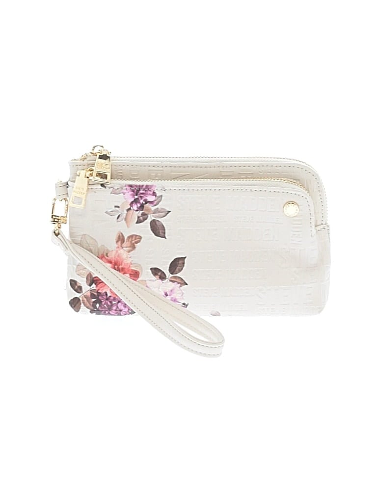 Pre-owned Steve Madden Wristlet In White